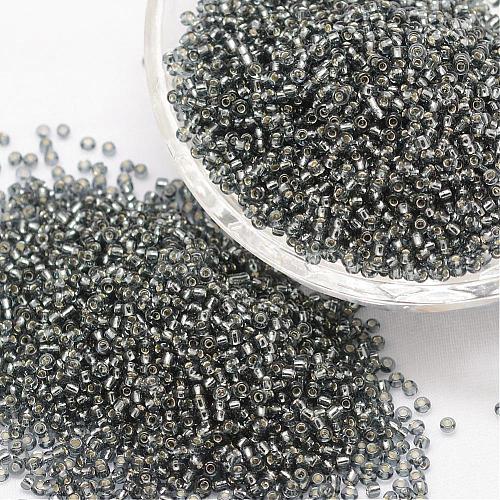8/0 Transparent Glass Round Seed Beads SEED-J010-F8-40-1
