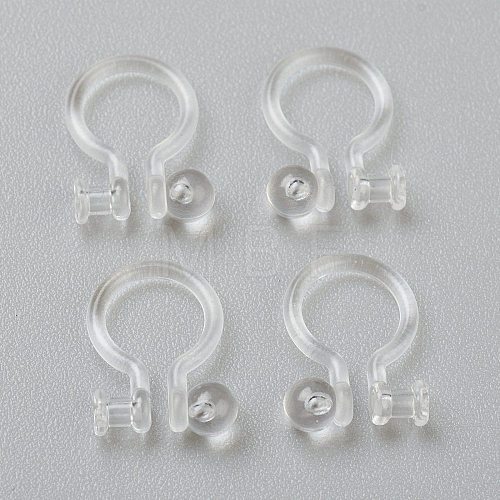 Plastic Clip-on Earring Findings X-KY-P001-10A-1