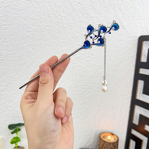 Alloy Enamel Claw Hair Sticks PW-WG4644E-04-1