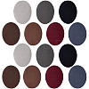 28Pcs 7 Colors Flocking Cloth Fabric Appliques Iron On Patches DIY-CY0003-75-7