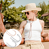 6Pcs 3 Styles Flat Leather Cord Hat Chains HJEW-UN00128-5