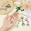 SUPERFINDINGS 8Pcs 4 Colors Alloy D Ring Snaffle Bit Buckles FIND-FH0008-51-3