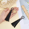 2Pcs Imitation Leather Tassel Pendant Decorations AJEW-CL0005-10C-3