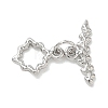 Hanmmered Brass Toggle Clasps KK-CBA42CA-01B-P-1