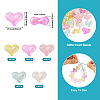 50Pcs 5 Colors Rainbow Iridescent Plating Acrylic Beads RESI-TA0002-19-4