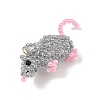 Glass Seed Beads Pendants PALLOY-MZ01453-2