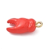 Alloy Enamel Pendants ENAM-F156-06G-02-2