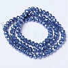 Electroplate Glass Beads Strands EGLA-A034-P2mm-A05-2