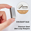 Titanium Steel Belt Loop Keepers FIND-WH0110-795-4