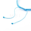 Adjustable Nylon Thread Braided Bead Bracelets BJEW-JB06172-7