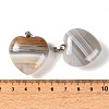 Natural Banded Agate Pendants GG-CBAA0EE-04P-09-3