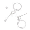 Brass Leverback Earring Findings EJEW-TAC00032-2