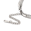 304 Stainless Steel Multi-strand Herringbone Chain Bracelets AJEW-U005-04P-4