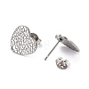 Non-Tarnish 304 Stainless Steel Stud Earring Findings STAS-I183-08B-P-3