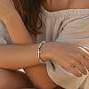 304 Stainless Steel Cross Link Bracelets BS5122-2-2
