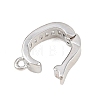 Brass Micro Pave Clear Cubic Zirconia Enhancer Shortener Pendant Bails KK-Z151-02P-2