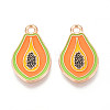 Fruit Alloy Enamel Pendants ENAM-T022-32C-1