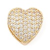 Brass Micro Pave Cubic Zirconia Slide Charms ZIRC-I068-10G-A-1