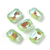 Faceted Glass Pointed Back Rhinestone Cabochons X-GLAA-L021-A02-2