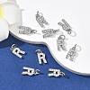 SHEGRACE Brass Micro Pave Clear Cubic Zirconia Pendants XGRQ29664-394P-R-4