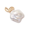 Natural Keshi Pearl Pendants PALLOY-JF05080-4