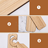 40Pcs 4 Style Blank Wood Plant Labels AJEW-CA0003-79-5
