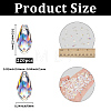 220Pcs Electroplate Transparent Glass Faceted Teardrop Beads EGLA-PA0001-58-2