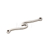 Non-Tarnish 304 Stainless Steel Wave Links Connector Charms STAS-S123-03P-05-2