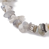 3Pcs Natural Mixed Gemstone Chip Beaded Stretch Bracelets BJEW-JB12316-6