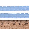 Imitation Jade Glass Beads Strands GLAA-R041-8x8mm-B06-4
