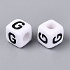 Opaque Acrylic Beads SACR-N020-04A-G-2