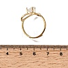 304 Stainless Steel Cubic Zirconia Cuff Open Rings SA-CBA54F2-03C-G-2