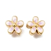 Brass Enamel Beads KK-G605-14G-01-1
