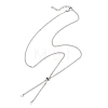 304 Stainless Steel Twisted Chain Curb Chain Slider Necklaces Making AJEW-JB01489-1