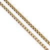 304 Stainless Steel Box Chain Lariat Necklaces NJEW-JN05890-5