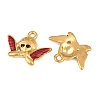 304 Stainless Steel Enamel Pendants SA-CBAF5D5-18G-01-2
