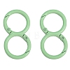 Spray Painted Alloy 8-shaped Keychain Clasps PW-WGE4E28-25-1