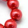 Baking Painted Pearlized Glass Pearl Round Bead Strands HY-Q003-10mm-74-3