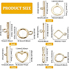 20 sets 5 Styles Alloy Toggle Clasps FIND-BC0002-70-2