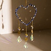 Heart Natural Lapis Lazuli Chips Hanging Ornaments HJEW-G024-01H-1
