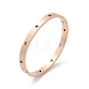 Hollow Star 304 Stainless Steel Hinged Bangles BJEW-L610-20RG-4