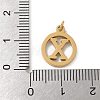 304 Stainless Steel Charms
with Jump Ring STAS-R001-02G-X-3