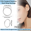 10Pcs 316L Stainless Steel Sleeper Earrings EJEW-BBC0001-56B-2