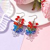 Glass Dangle Earrings EJEW-JE05756-2