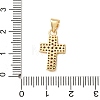 Brass Micro Pave Cubic Zirconia Pendants CU-CJC290F-01A-G-RS-3