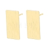 Brass Stud Earrings EJEW-G471-27A-G-4