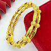 1Pc Brass Alloy Bangles for Women WGEEFE8-13-1