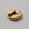 Flat Round Brass Button Covers Settings BUTT-WH0030-73C-2