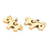 304 Stainless Steel Charms STAS-S116-201G-2