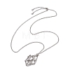 304 Stainless Steel Cable Chain Macrame Pouch Slider Necklace Making NJEW-JN05068-02-1